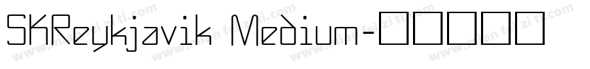 SKReykjavik Medium字体转换
